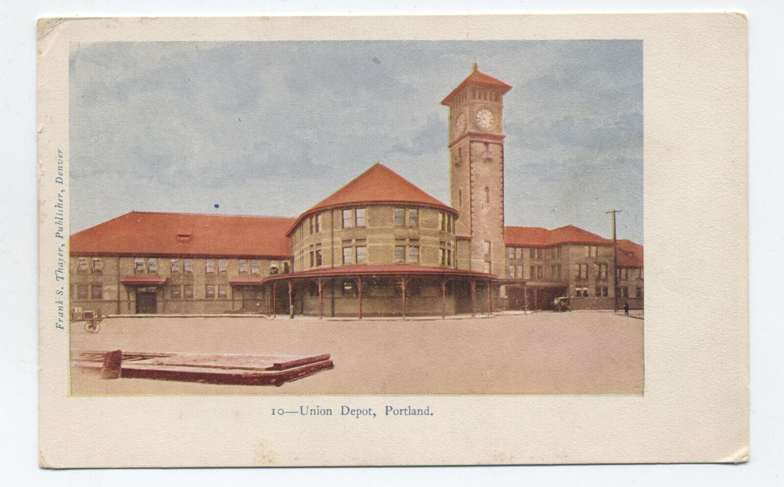 c1905 Portland OR Union Depot undivided back postcard [s.5433]