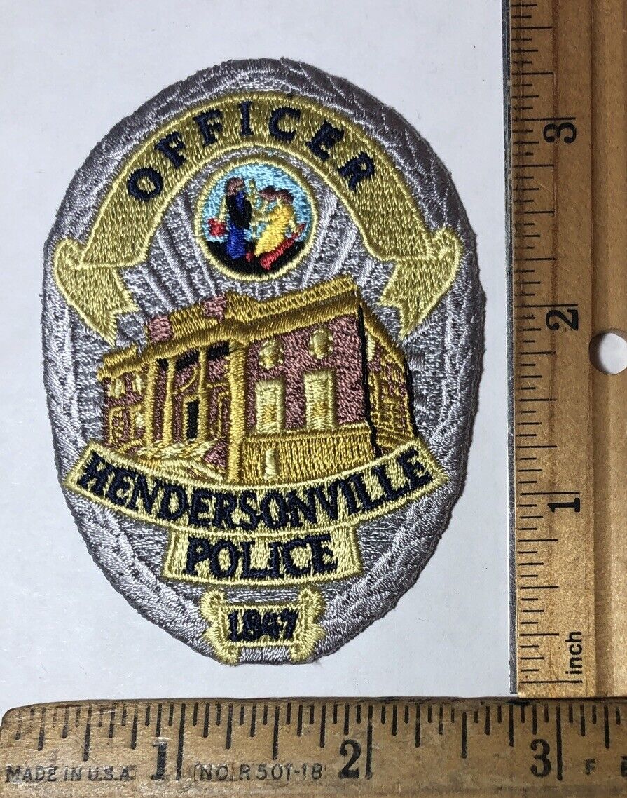 Hendersonville North Carolina 1847 Police Officer Patch LEO Department
