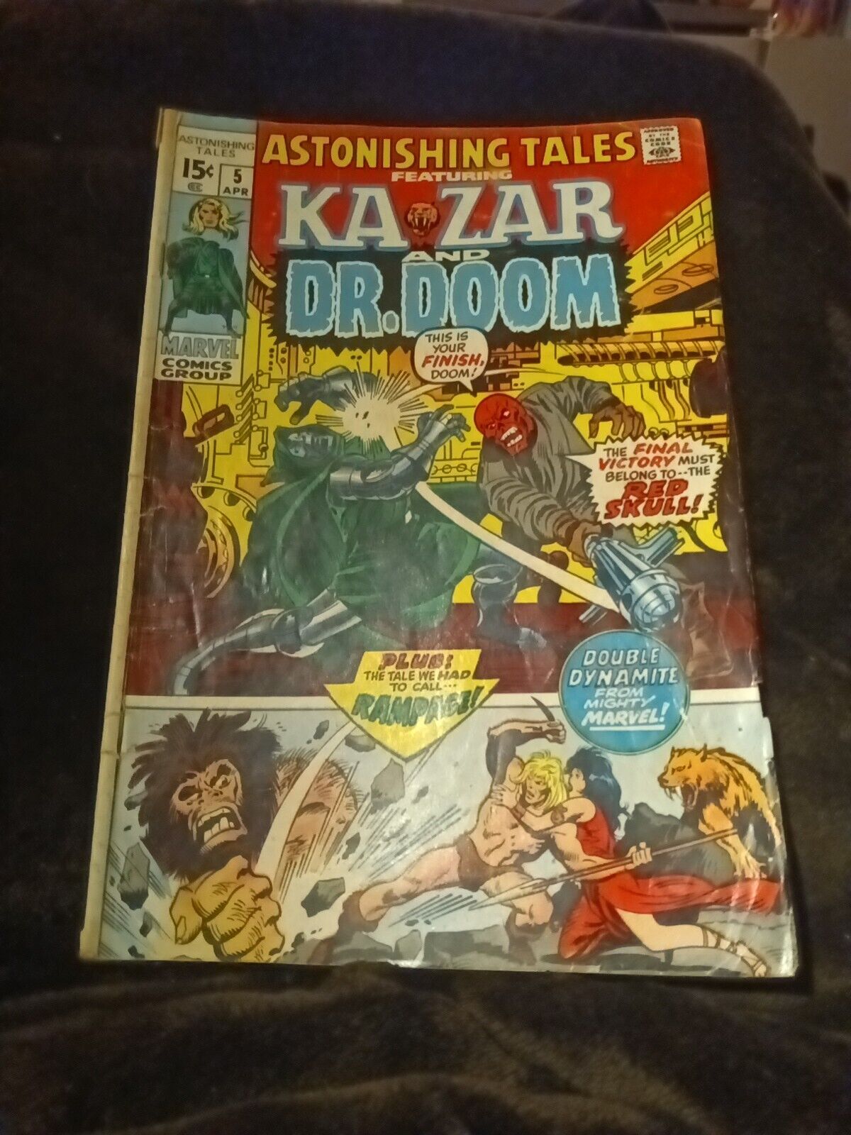 ASTONISHING TALES #5 FEATURING KA-ZAR AND DR. DOOM MARVEL Comics 1971 Red Skull 