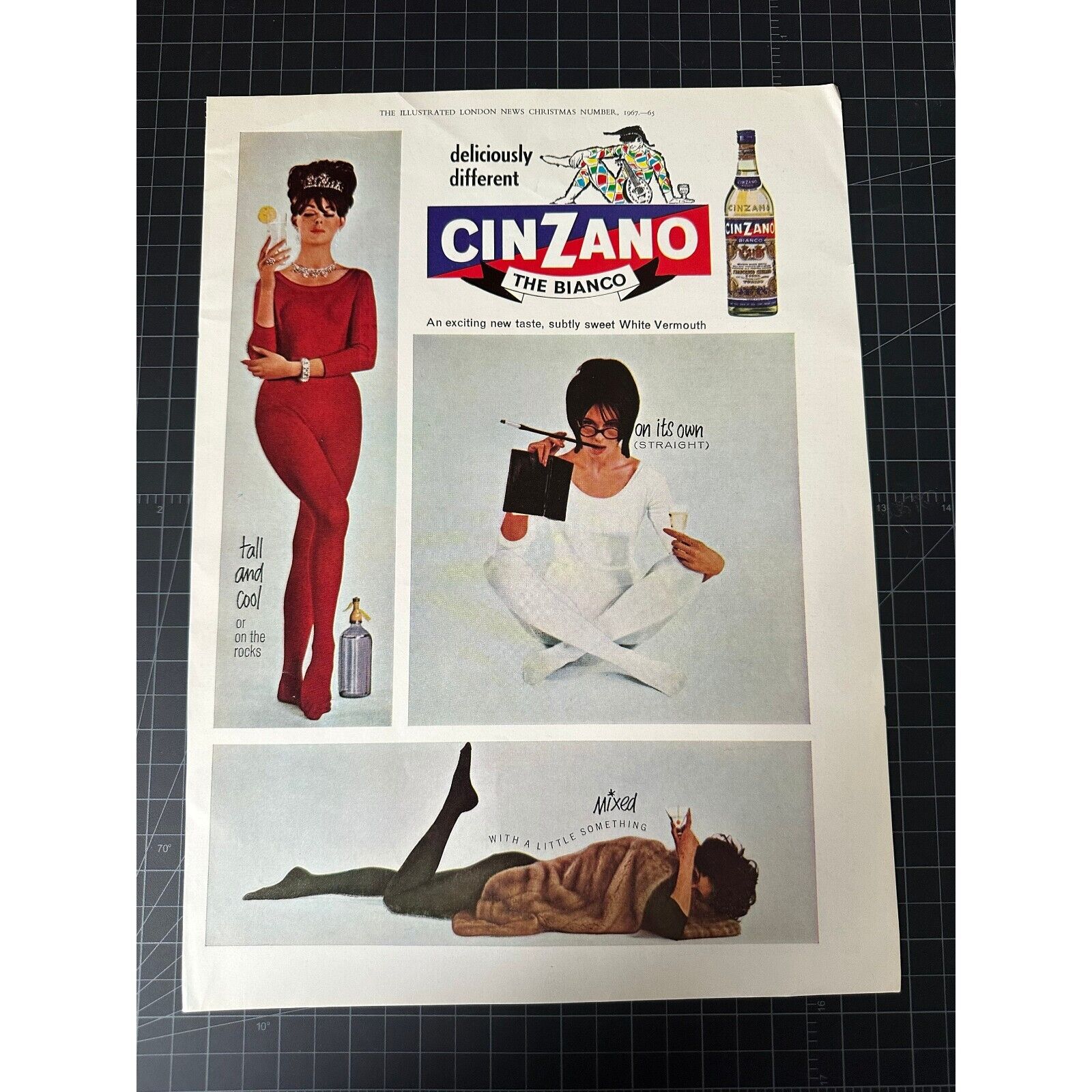 Vintage 1967 UK Cinzano Vermouth Print Ad