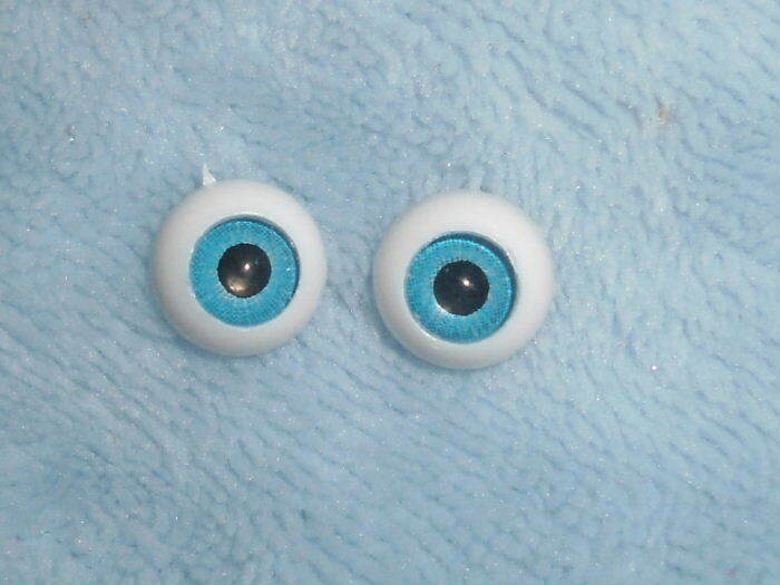 11mm 12mm Turquoise Azure Cerulean Light Blue Acrylic Eyes BJD Doll 1/6 27-15cm