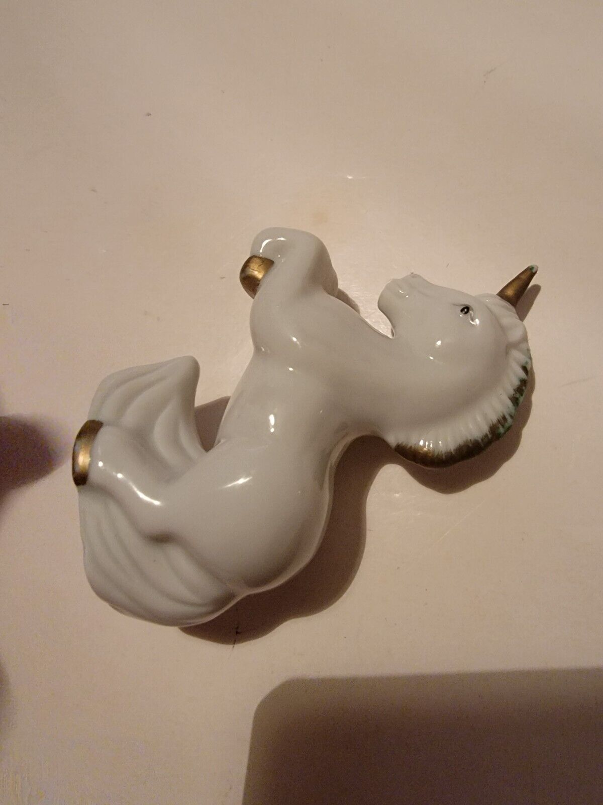 Vintage Unicorn Figurine Decor Figure Ceramic 