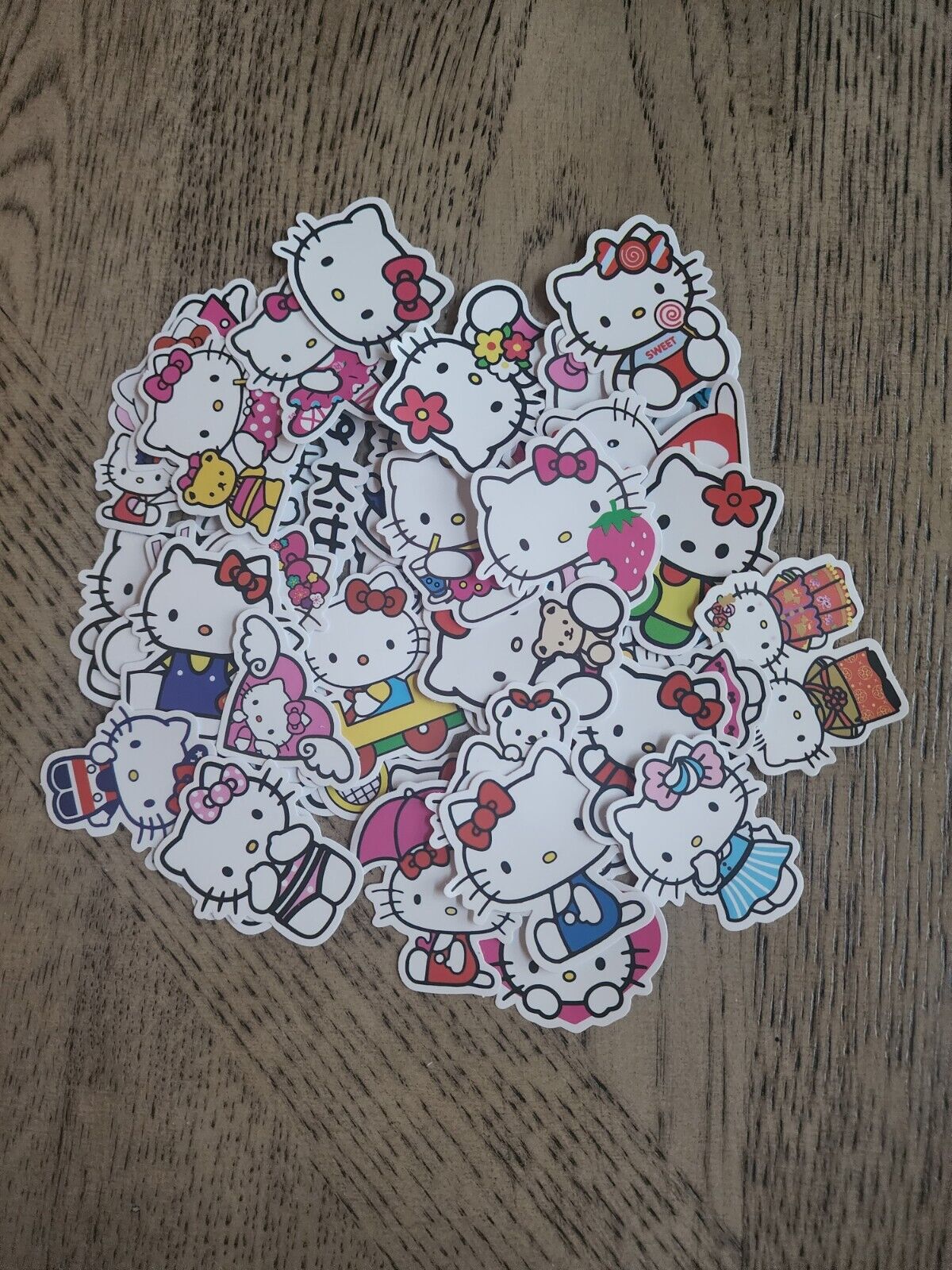 Hello Kitty Stickers 50pc Sanrio Kawaii Vinyl Water Bottle Laptop Anime Cat
