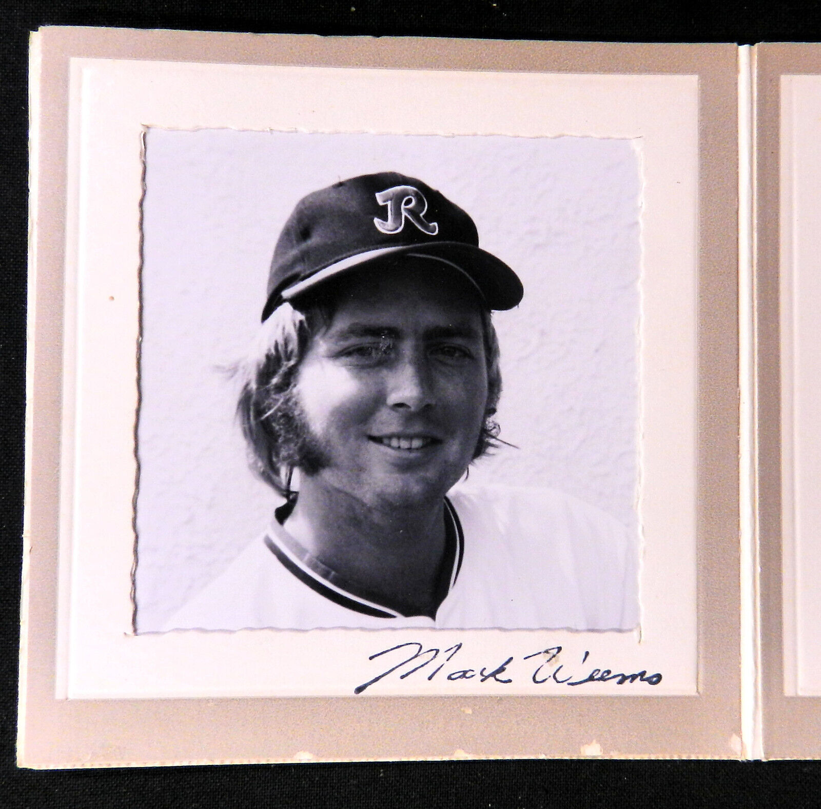 1973 Mark Weems Signed Authograph Rochester Red Wings Camera Day Fold-Out