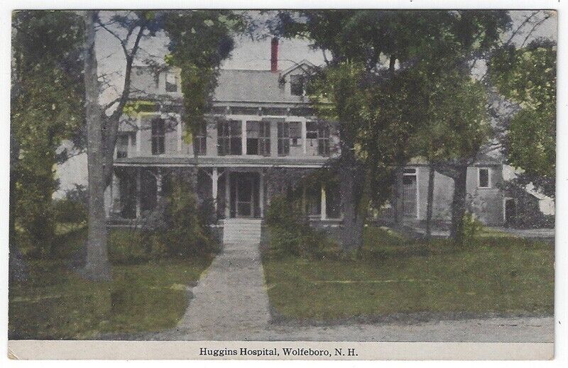 Wolfeboro New Hampshire,  Vintage Postcard View of Huggins Hospital