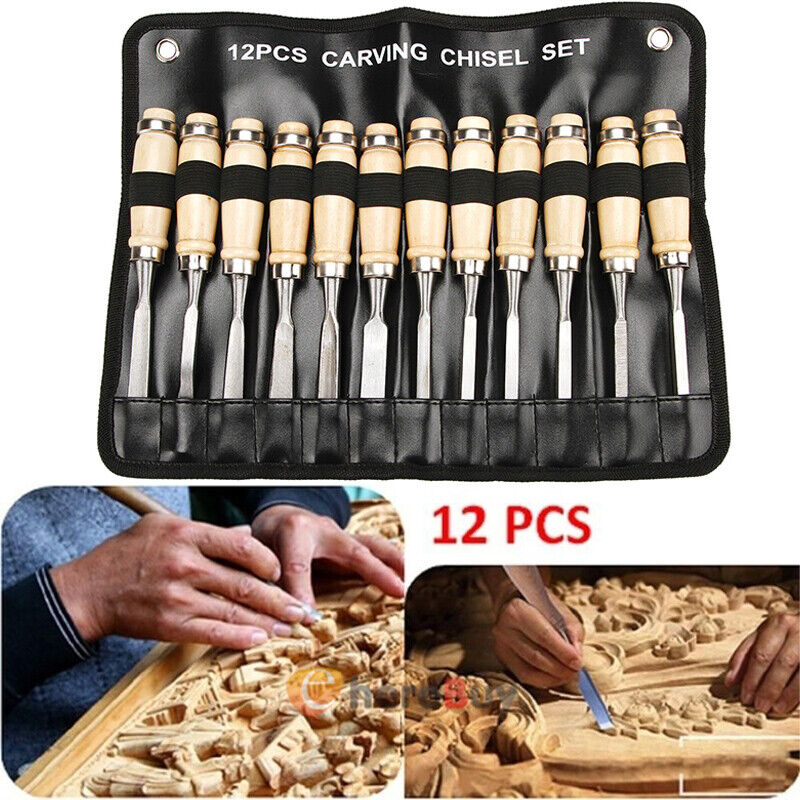 Wood Carving Tools, 12PCS Professional Carving Knife Tool Set for Woodworking US