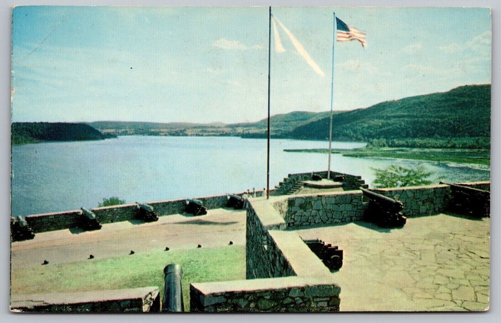 Fort Ticonderoga New York NY S Wall Lake Champlain Postcard UNP VTG Unused