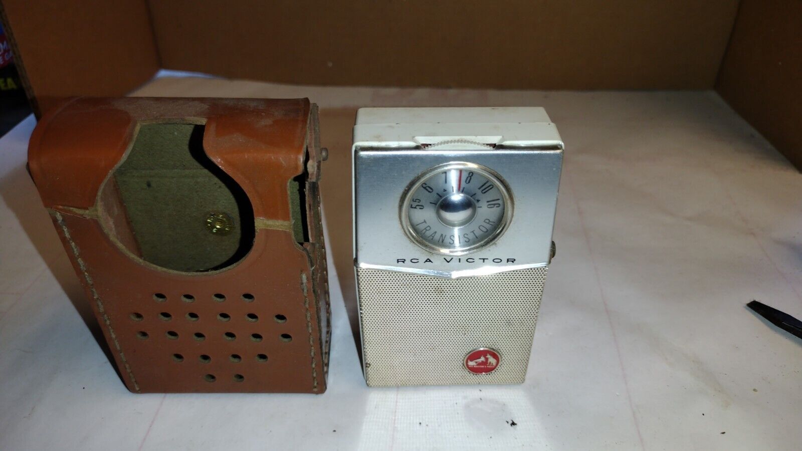 Vintage RCA Victor Pocket Transistor Radio • Model 1-TP-2E, 1960