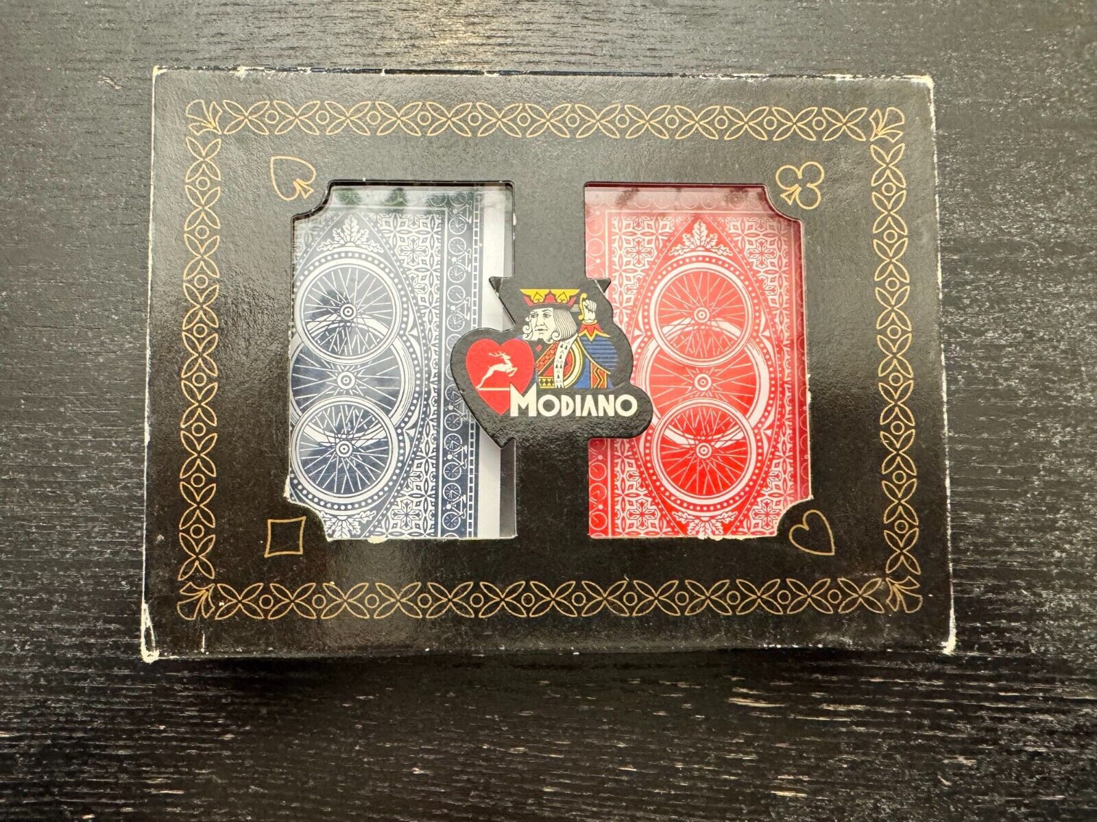 Vintage Italian Modiano 100% Plastic Playing Cards with Case