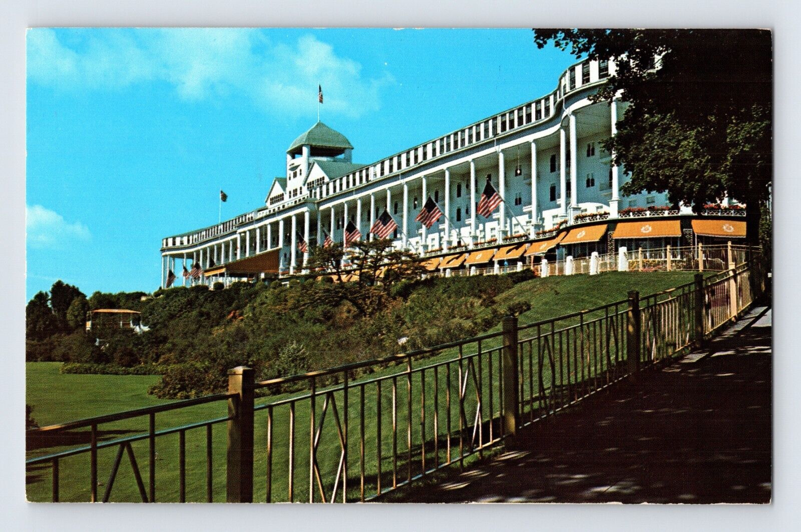 Postcard Michigan Mackinac Island MI Grand Hotel 1960s Unposted Chrome