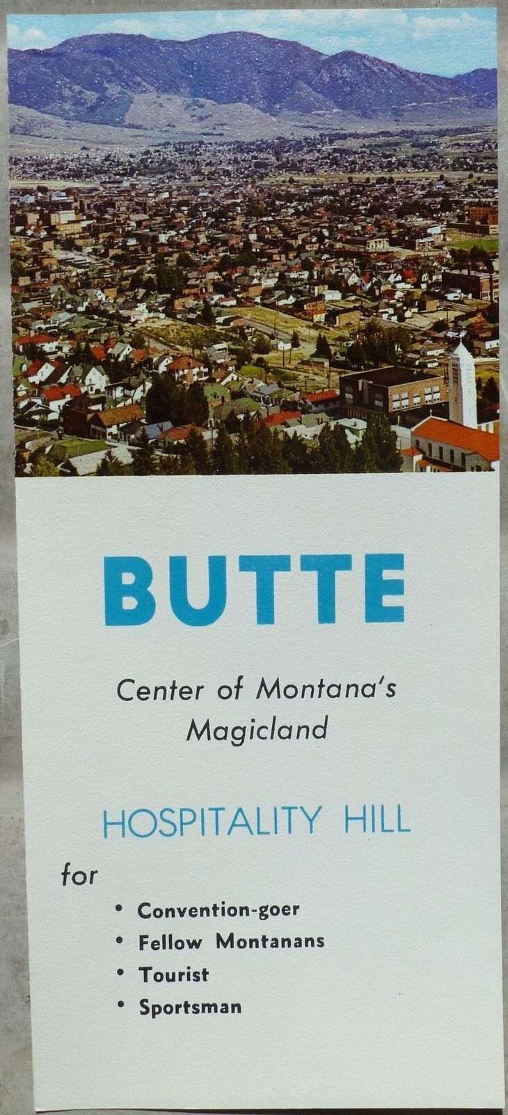 1960's Butte Montana promotional travel tourism chamber of commerce brouchre b