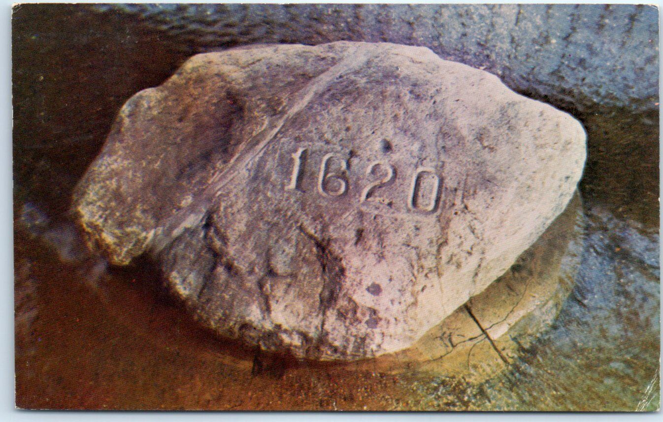 Postcard - Historic Plymouth Rock - Plymouth, Massachusetts
