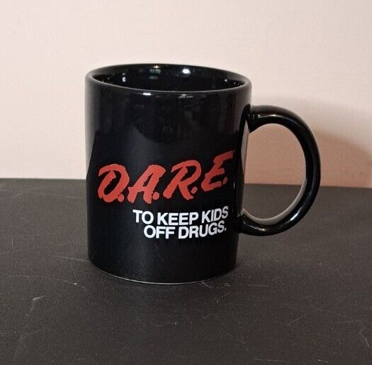 Vtg 1980s 90s DARE To Keep Kids Off Drugs Coffee Mug