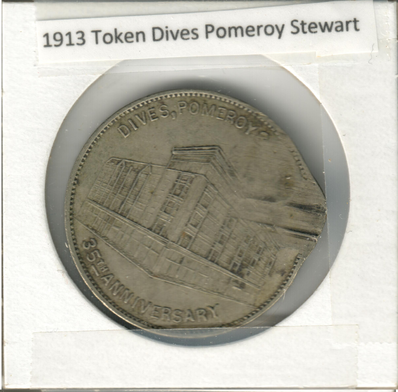 Token - 1913 Dives Pomeroy Stewart Harrisburg PA Good Luck Coin