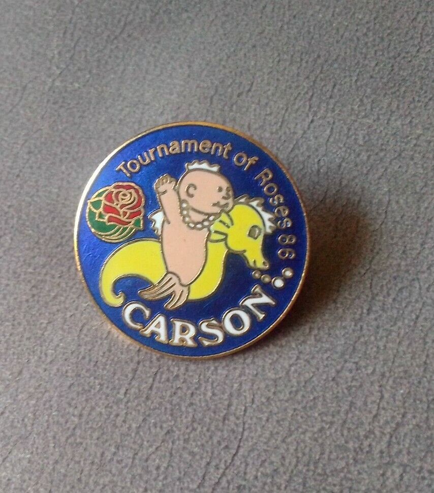 1986 Tournament Of Roses Pasadena Carson Pin