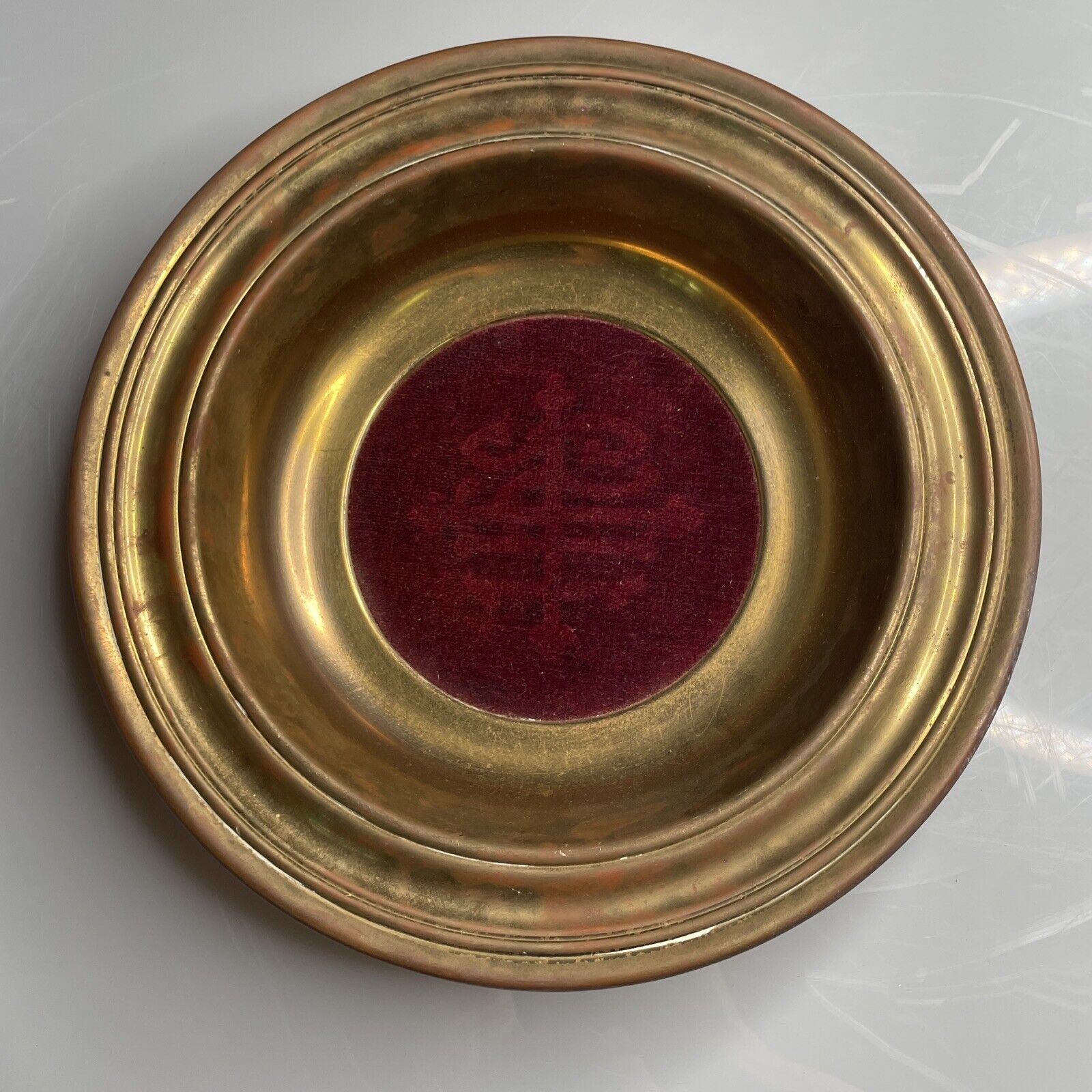 Heavy Brass Collection Plate 12\