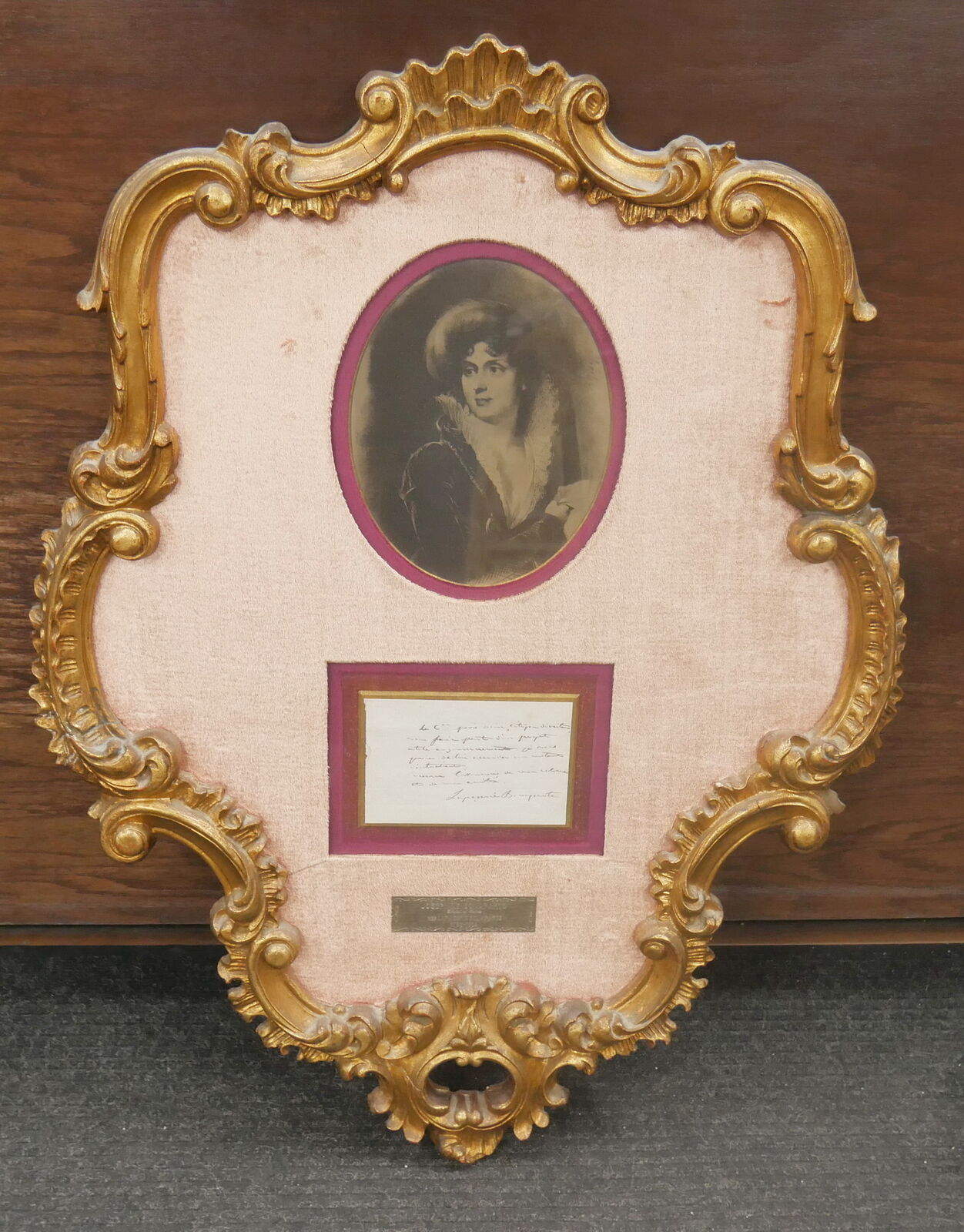 Napoleons Wife Empress Josephine Bonaparte Signed Letter Framed w/ PSA COA