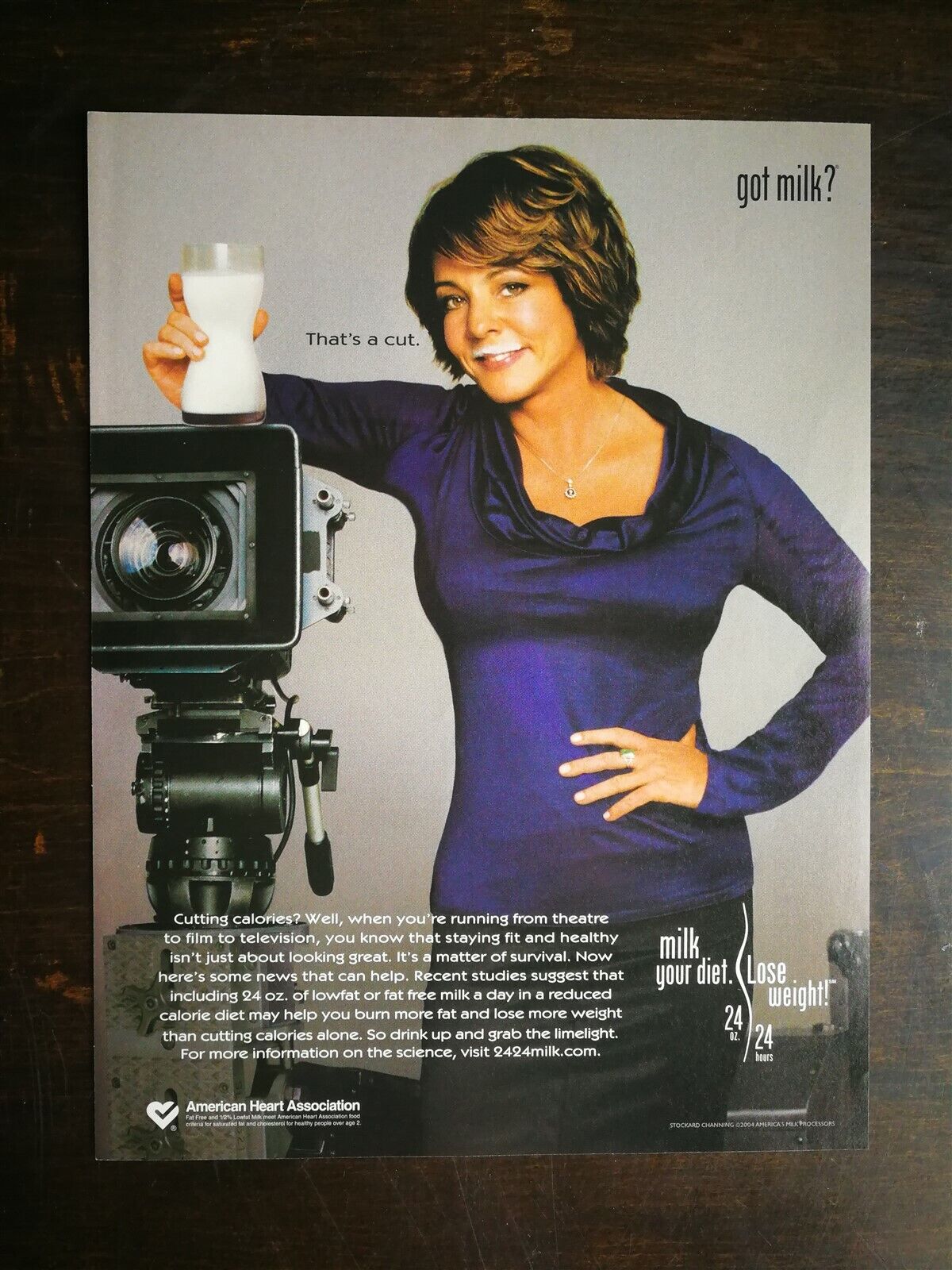 2004 Lindsay Lohan Got Milk? Full Page Original Color Ad