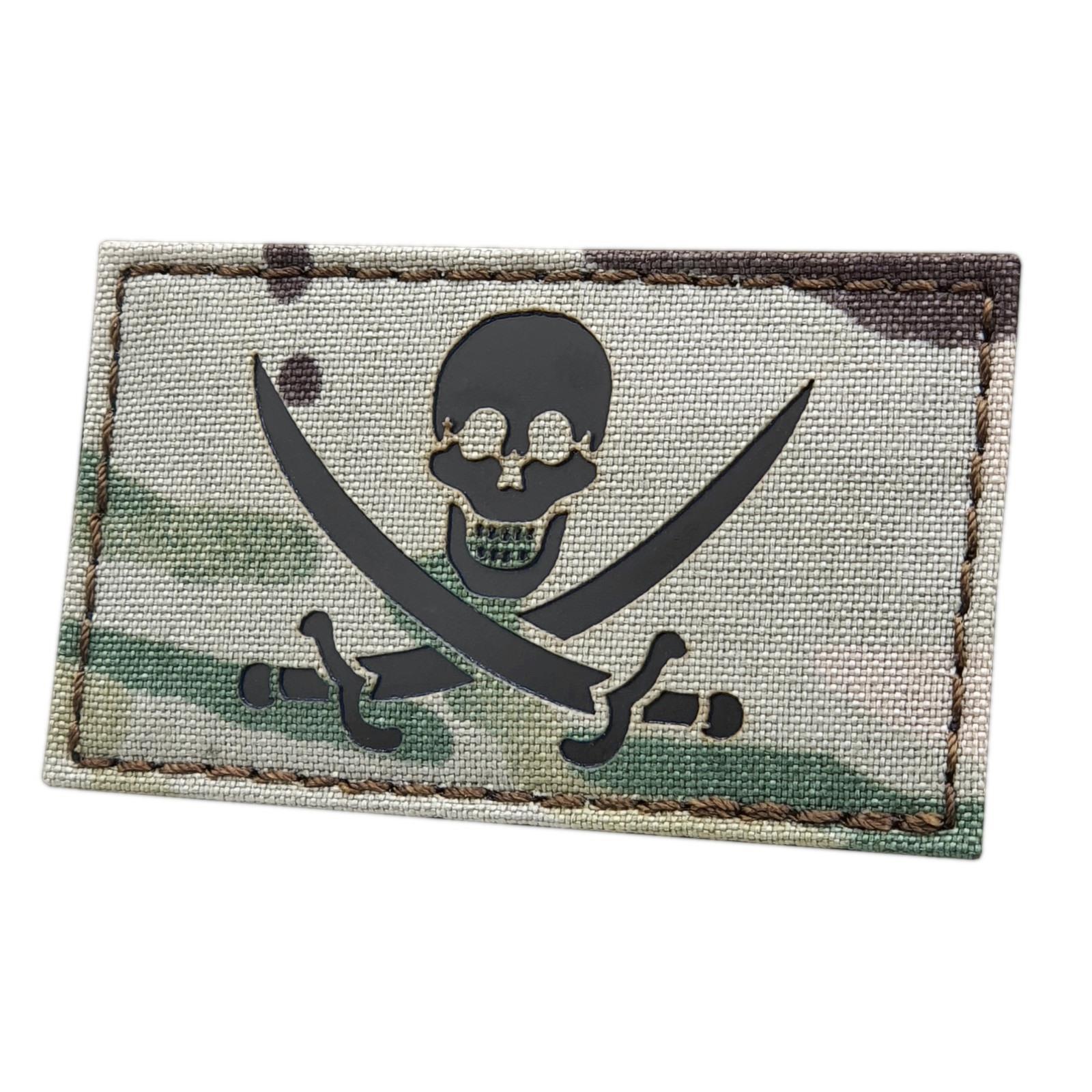 Jolly Roger Calico Jack Pirate Multicam IR infrared tactical OCP Rackham patch