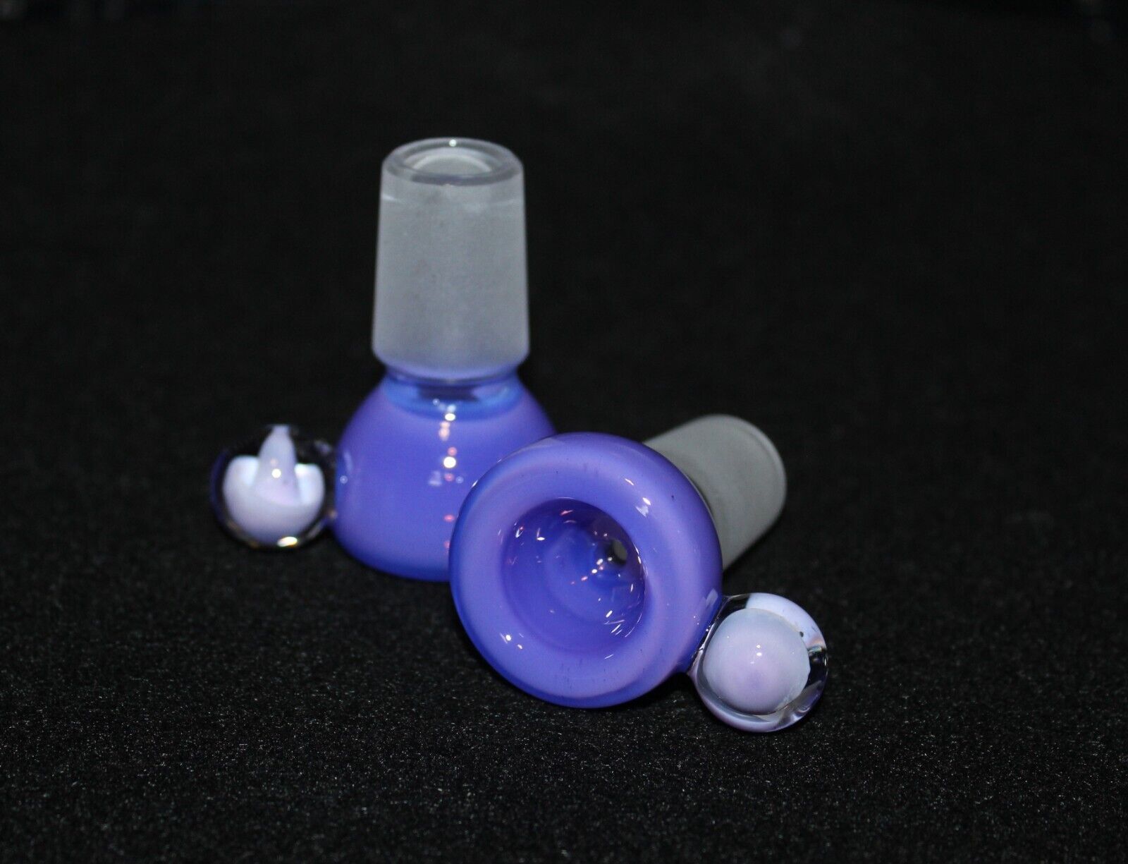 18mm PURPLE POWER Glass Slide bowl 18 mm male slide bowl