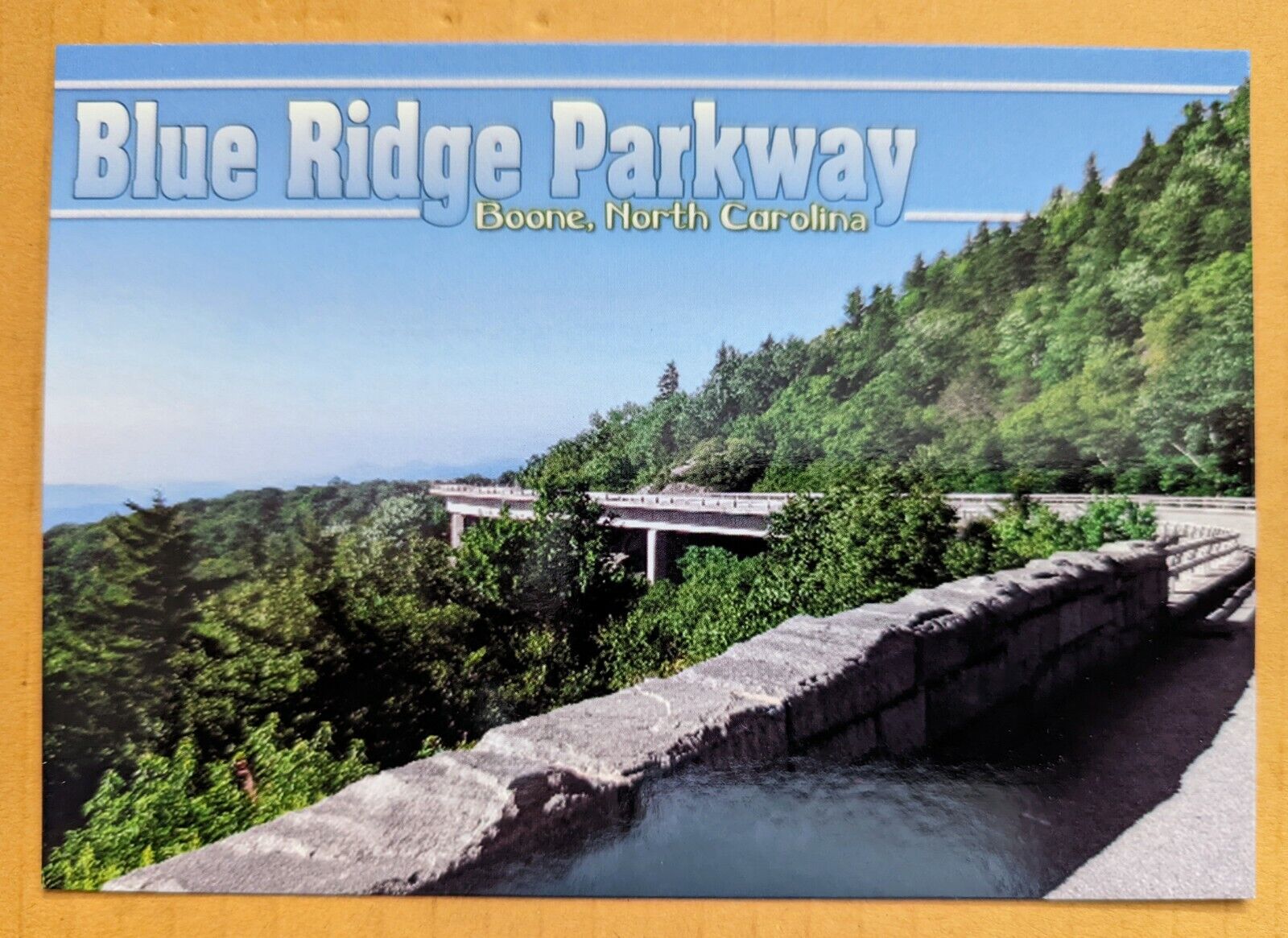 Postcard NC: Blue Ridge Parkway. Boone, North Carolina 