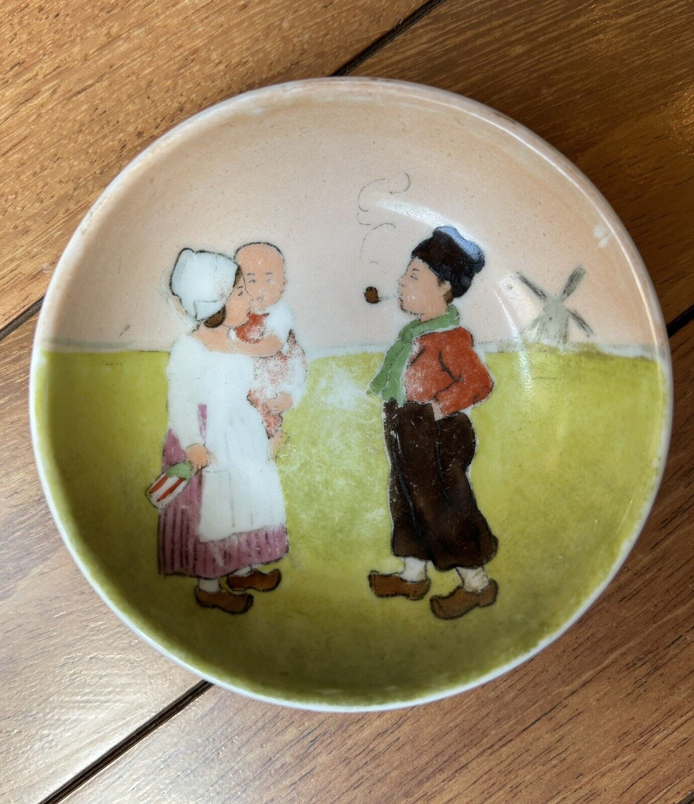 Meisel Dutch Theme Trinket Bowl Hand Painted