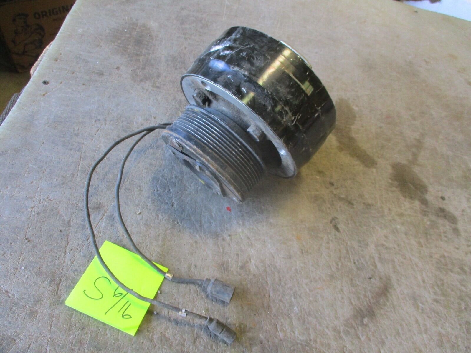 Used 2-Wire Takeout A/C Compressor w/Serpentine Pulley, UGLY, for HMMWV
