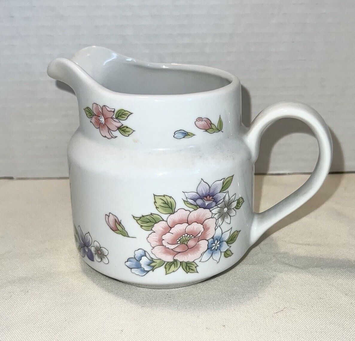 FTD Small Floral Pitcher “Especially for You” Made in Japan 1989 FTDA Vintage