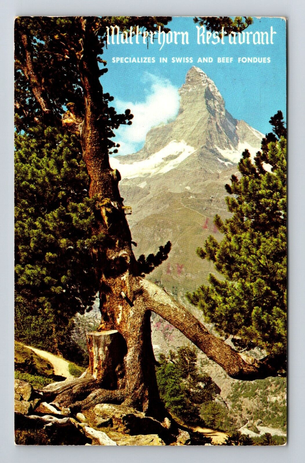 Hurley WI-Wisconsin, Holiday Inn, Matterhorn Restaurant Vintage Postcard