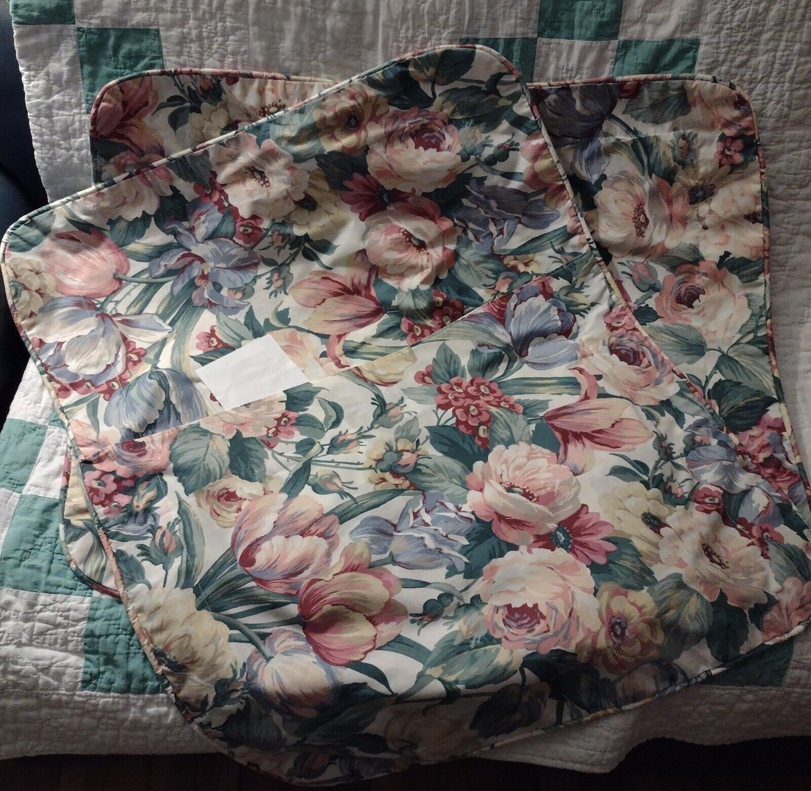 Ralph Lauren Allison 2  Pillow Shams with piping Cottage core flowers