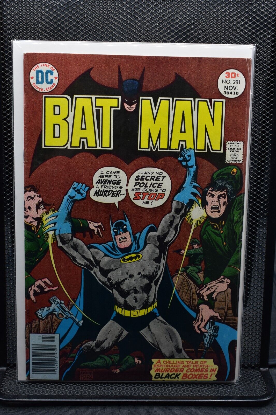 Batman #281 DC Comics 1976 Black Boxes in Gotham City Robin Bruce Wayne 7.0