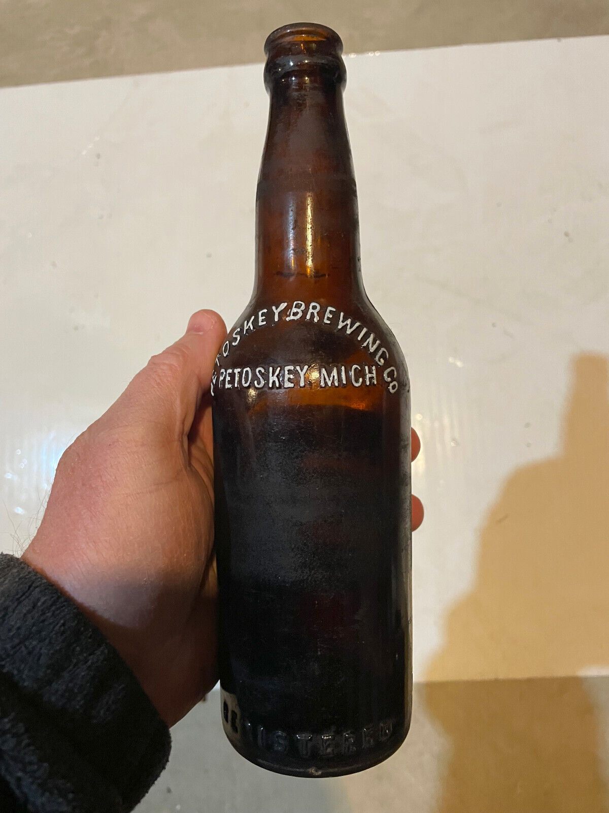 1890s 1900s Petoskey Brewing Company Michigan petoskey stone area bottle