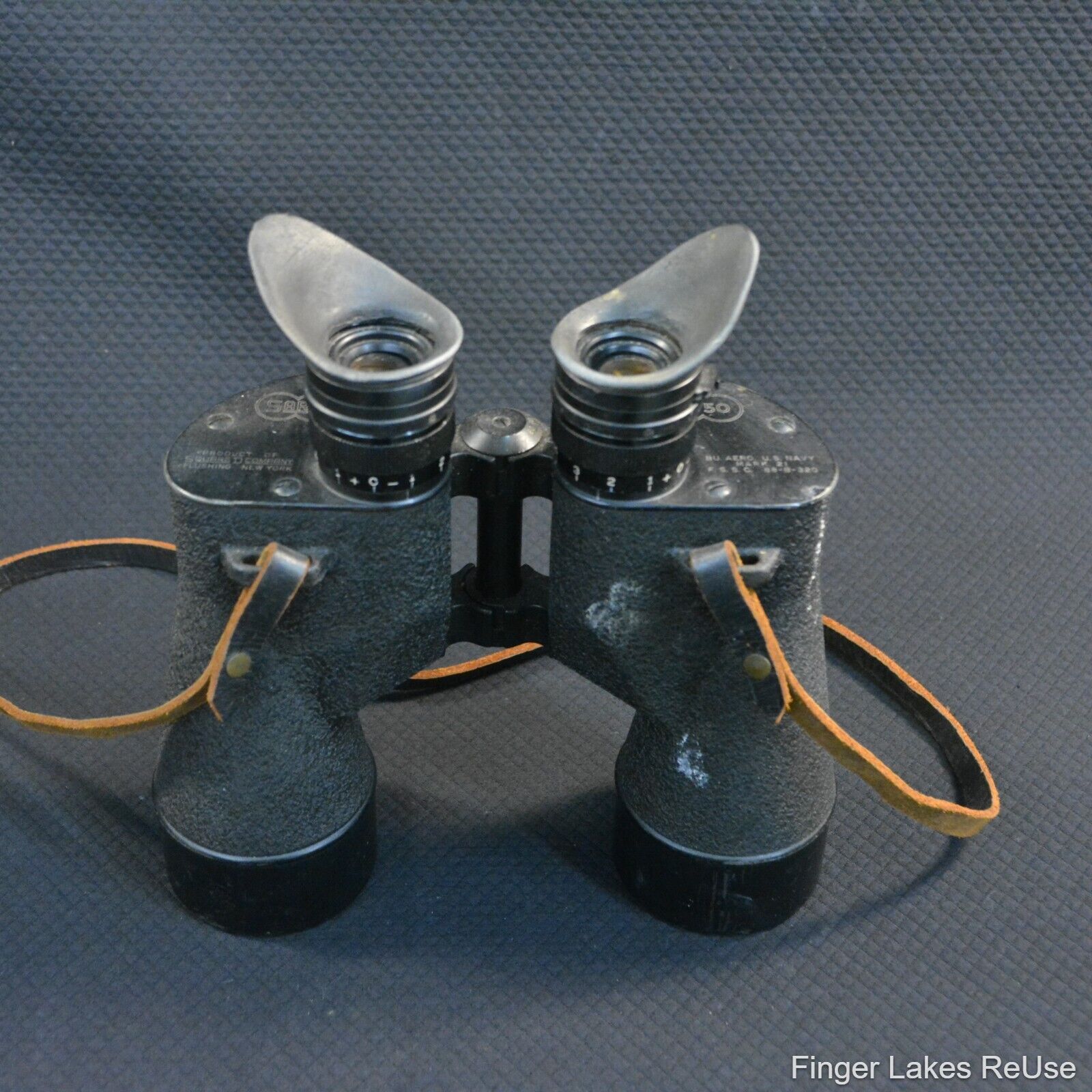 Vintage WWII SARD Square D Company: BU Aero US Navy Mark 21: 7x50 Binoculars 