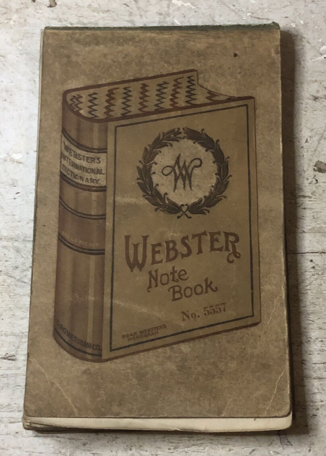 Antique 1912-14 Webster Note Book Full Of Catholic Prayers Hand Written