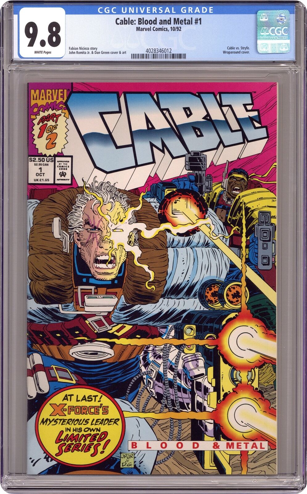 Cable Blood and Metal #1 CGC 9.8 1992 4028346012