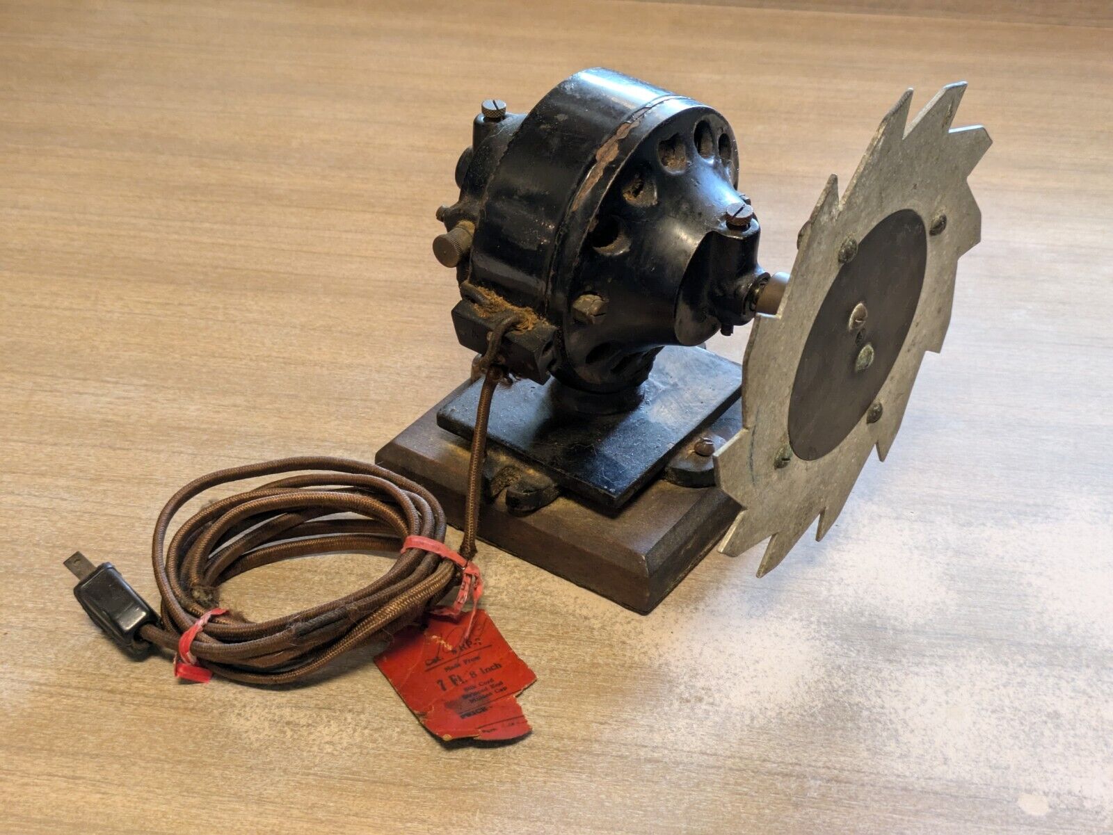ROTARY SPARK GAP Wireless Telegraphy Menomonie Electric Early Radio Antique XMTR