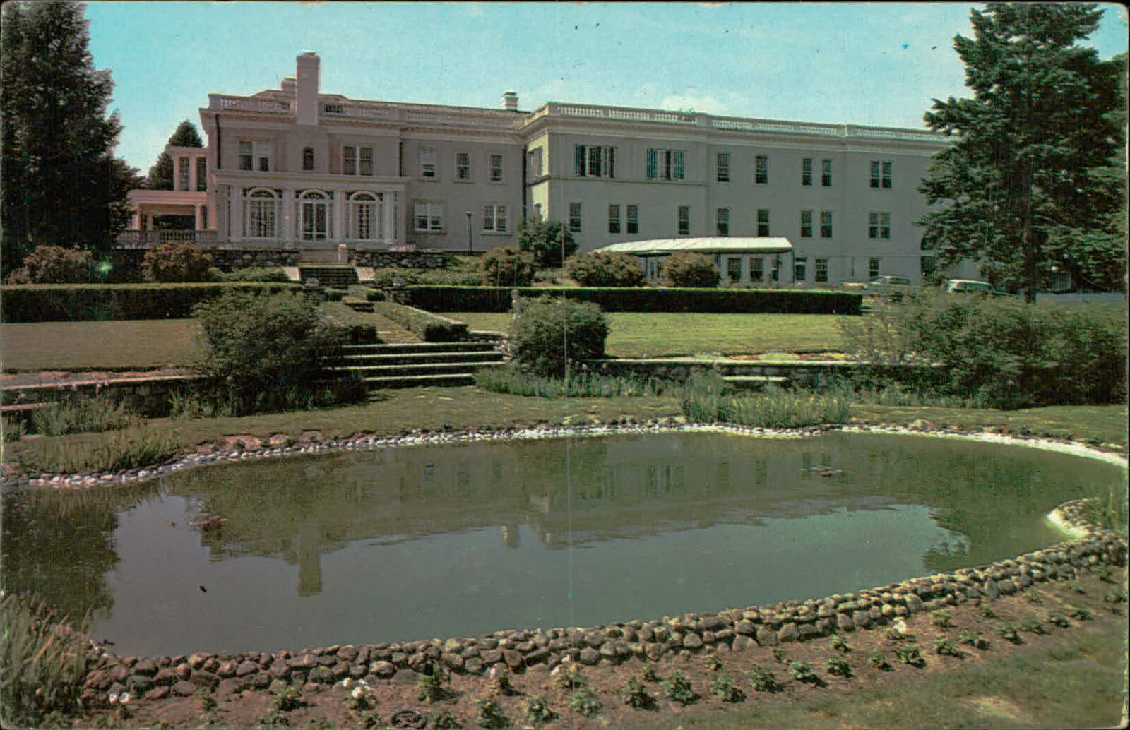 Postcard: MASONIC HOSPITAL Shrewsbury, Massachusetts