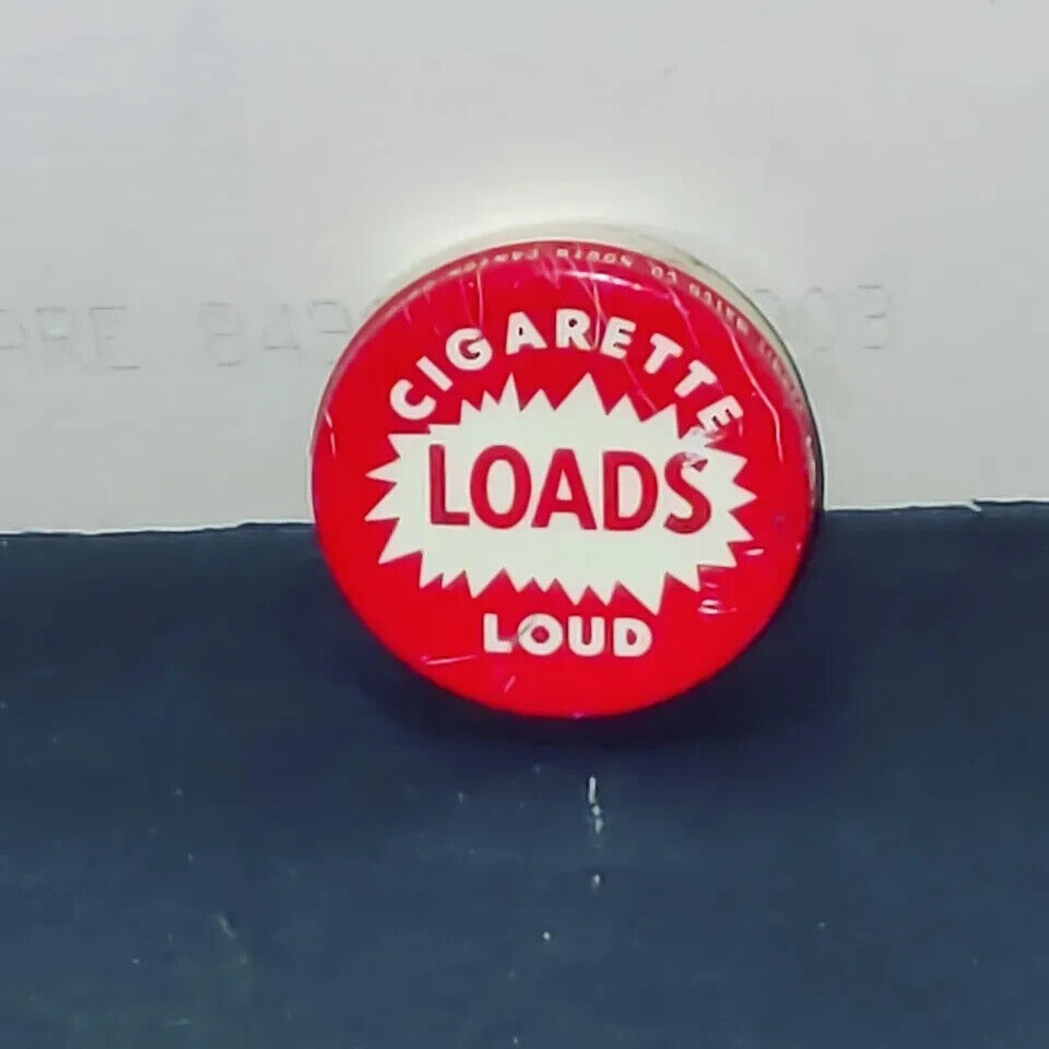 Vintage Cigarette LOUD Loads Gag Noise 0 Load In Tin *Empty*