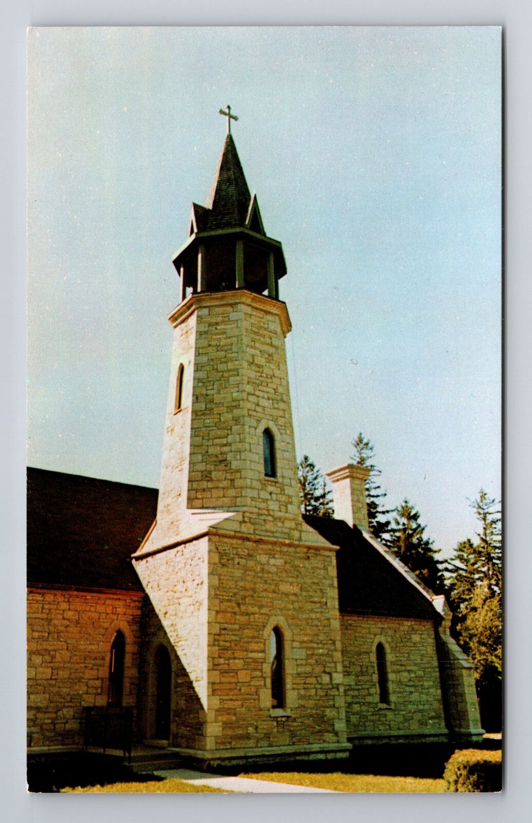 Dubuque IA-Iowa, Bell Tower, Antique Vintage Souvenir Postcard
