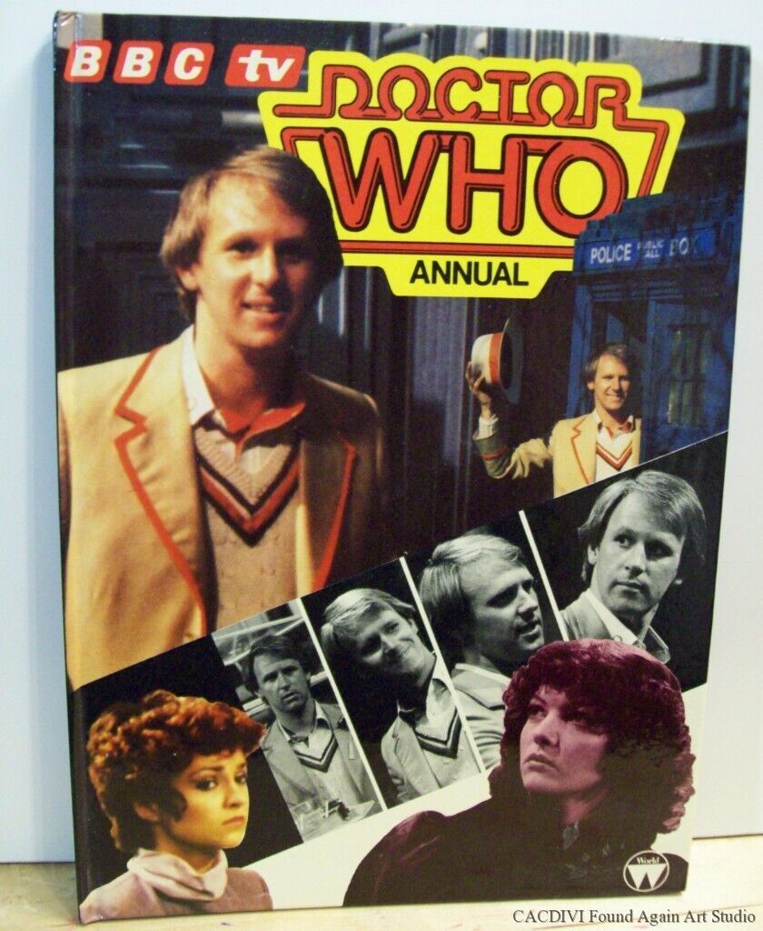 Vintage 5th Doctor Who Peter Davison 1982 BBC TV Annual Hardback Comic Stories