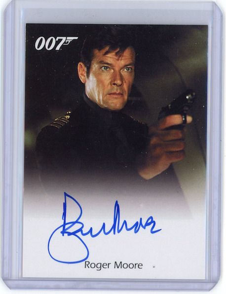 ROGER MOORE James Bond The Quotable Rittenhouse Full Bleed Autograph Auto Card