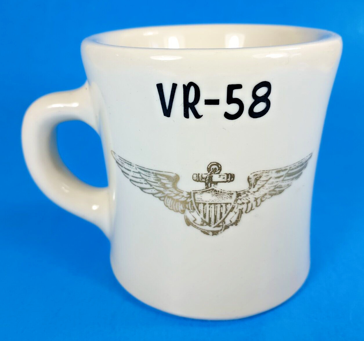 USN Navy VR-58 Support Sunseekers Squadron Diner Style Coffee Mug. VICTOR Mugs.