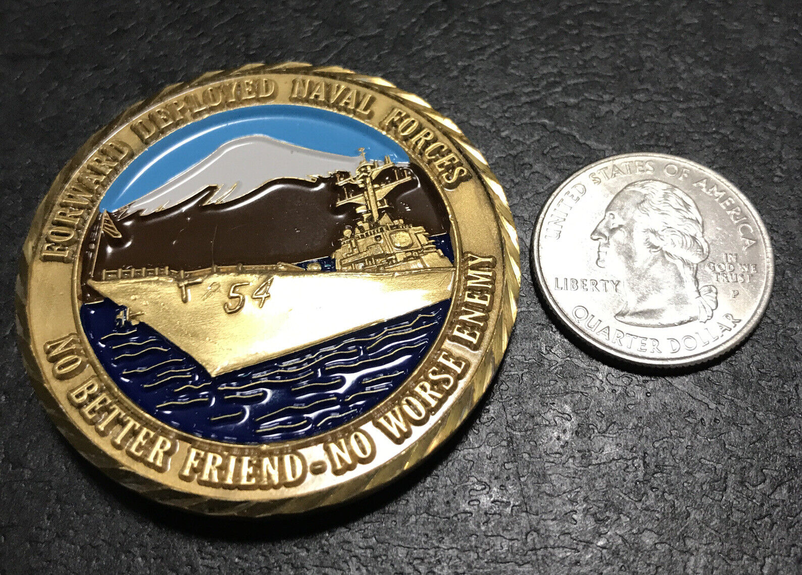 FORWARD DEPLOYED NAVAL FORCES - CHALLENGE COIN
