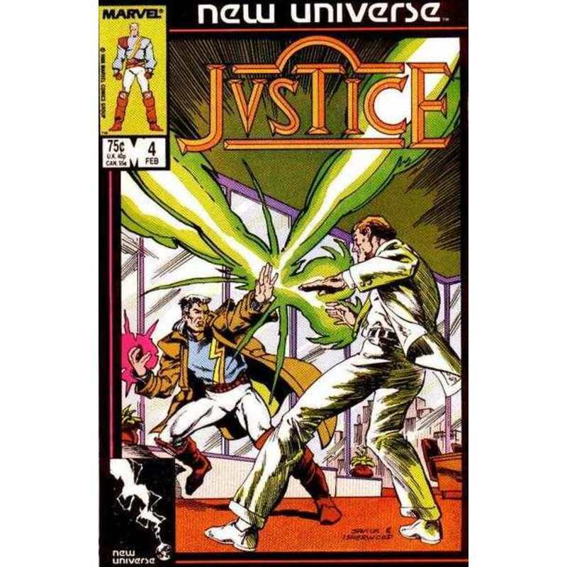 Justice (1986 series) #4 in Near Mint condition. Marvel comics [b\'
