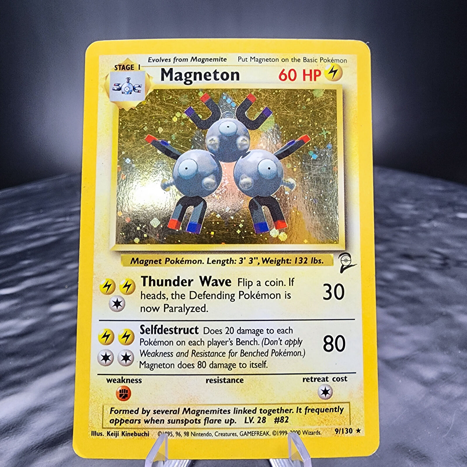 LP Magneton 9/130 Holo Base Set 2 Pokemon Card, Rare Collectible 🌟🎴