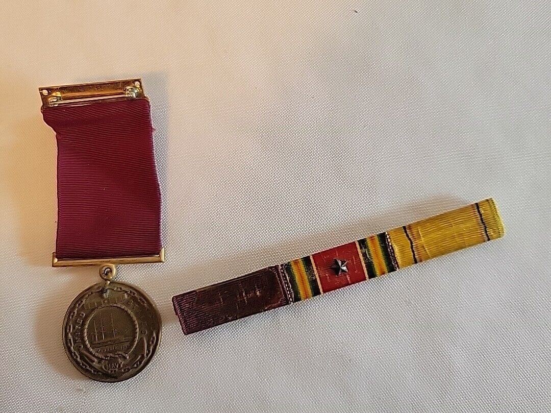 Post WW2 II US Navy  Good Conduct Medal With Name Plus Bonus Item