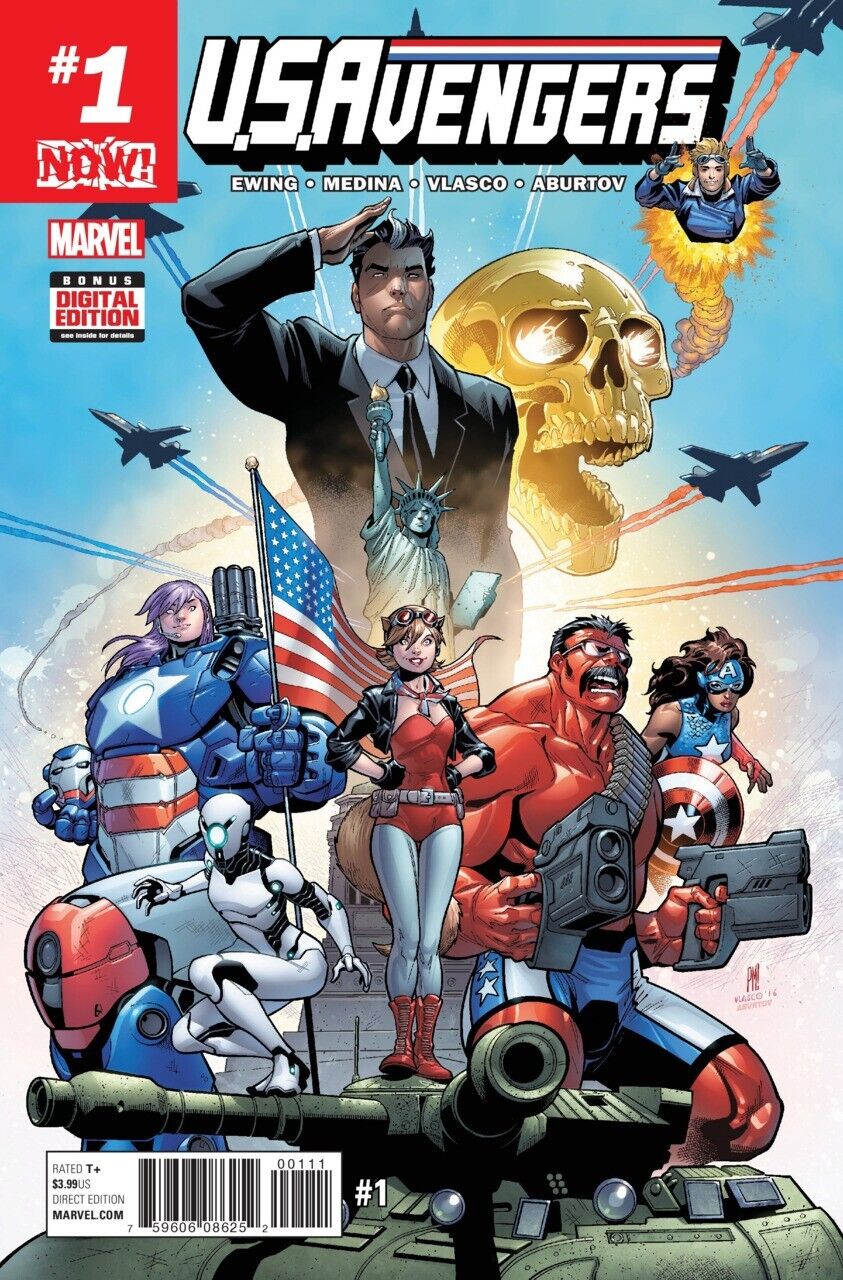 U.S.Avengers (2017) #1 NM Paco Medina, Juan Vlasco & Jesus Aburtov Regular Cover