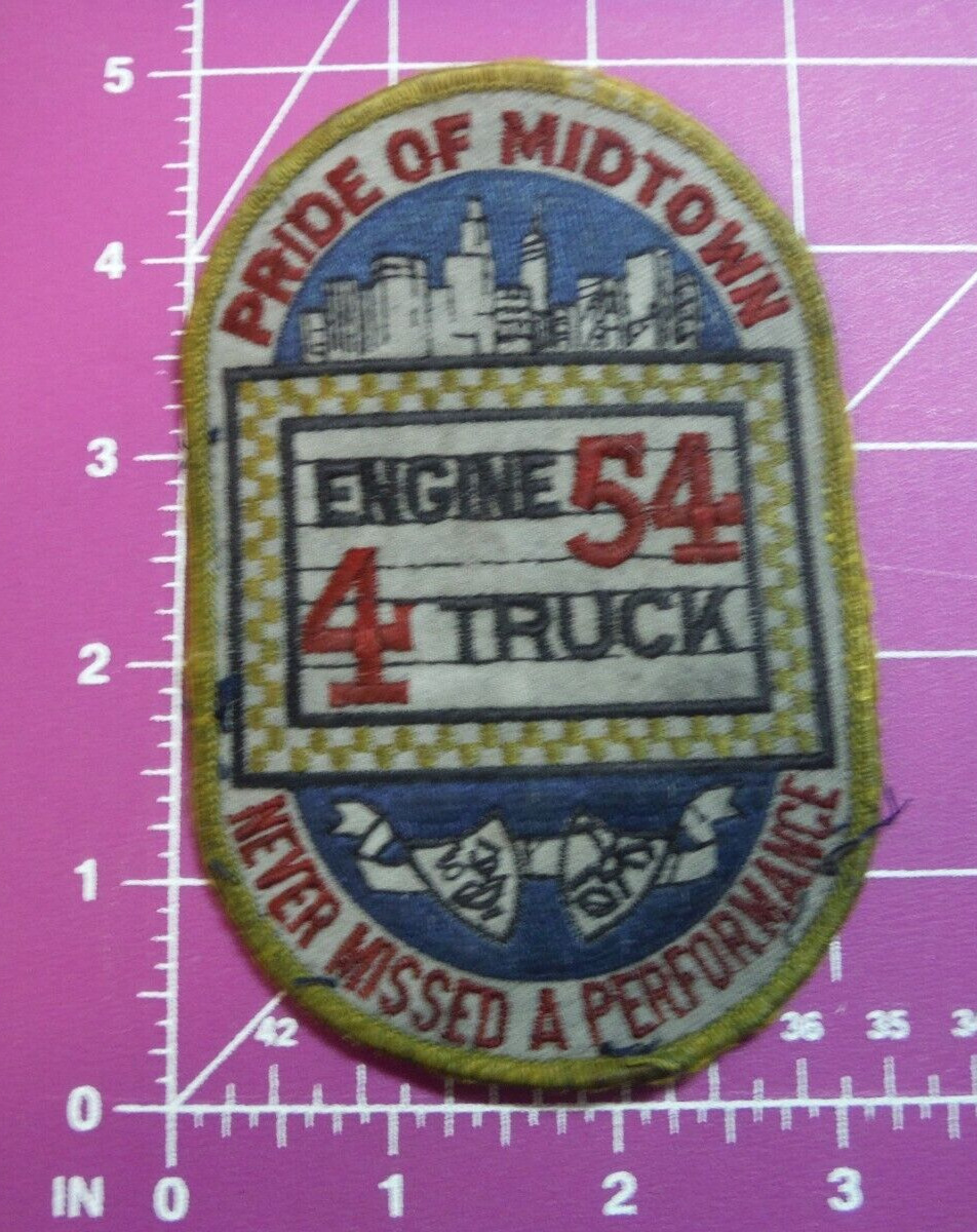 FDNY Engine 54 Truck 4 uniform take off patch