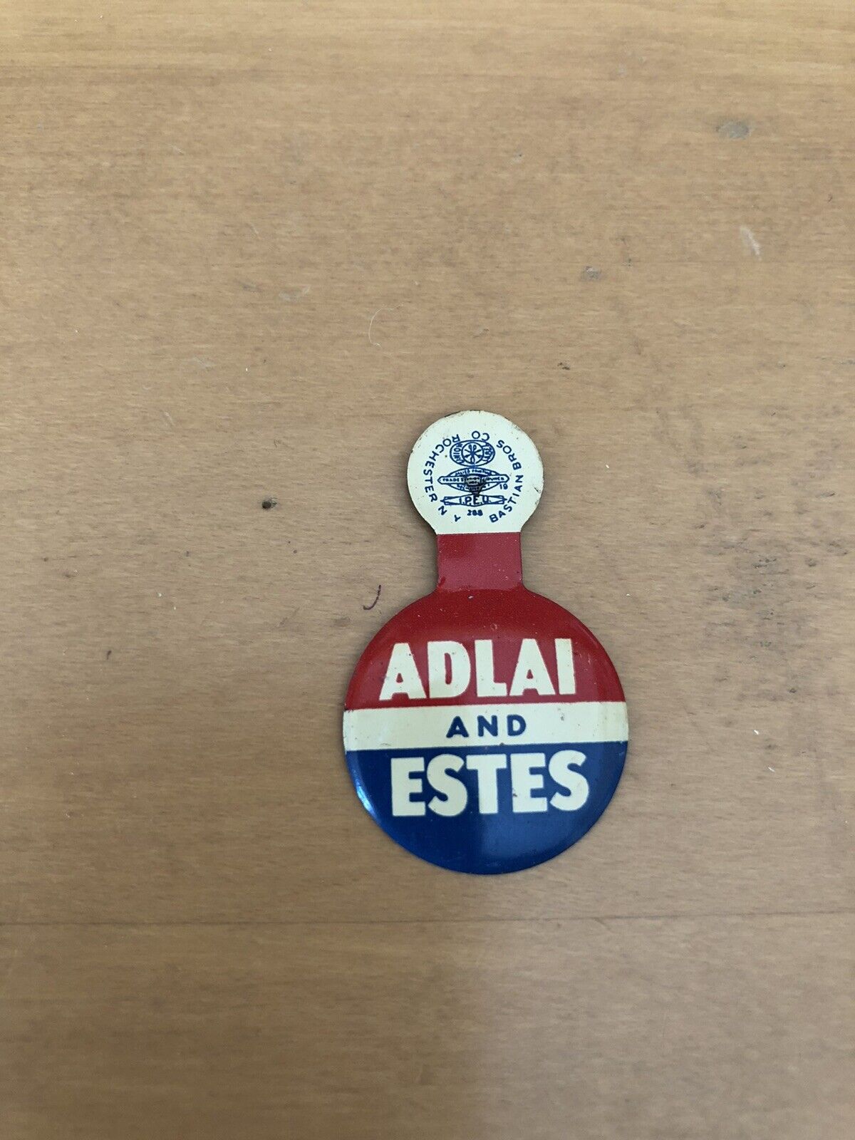 1956 Adlai and Estes Presidential Election Campaign Lapel Tab Unused