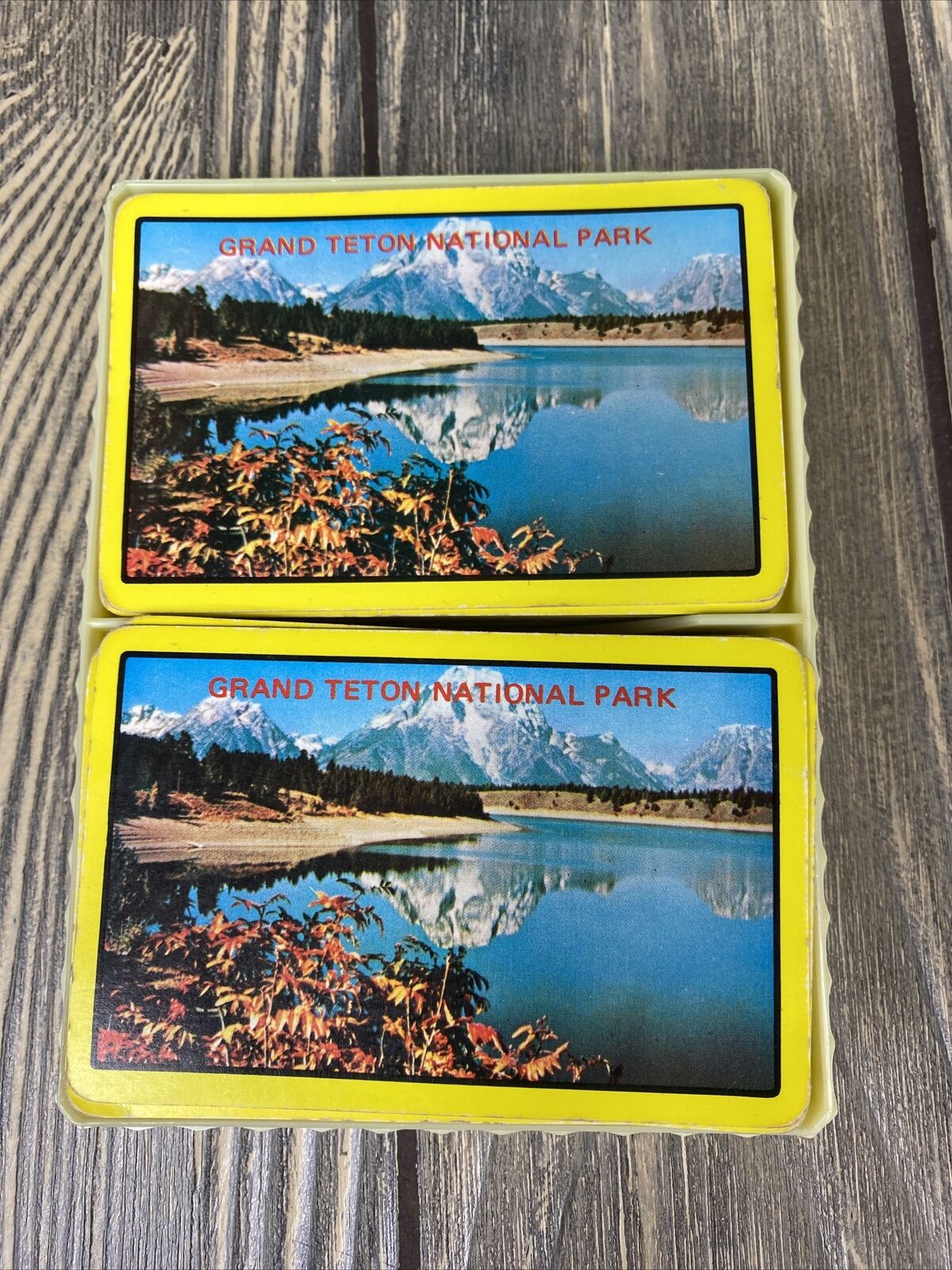 Vintage Grand Teton National Park Playing Cards Souvenir